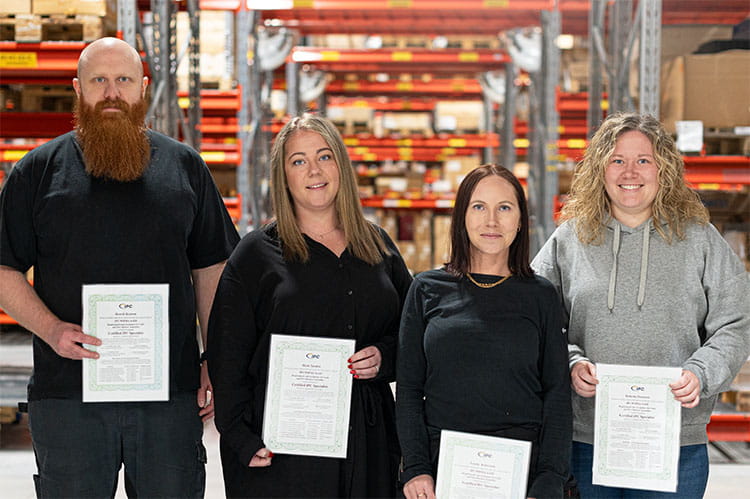 Gruppen som gått IPC-certifiering kursen