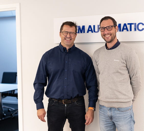 Dag-Roar från vår tillverkare WIKA och Richard från OEM Automatic