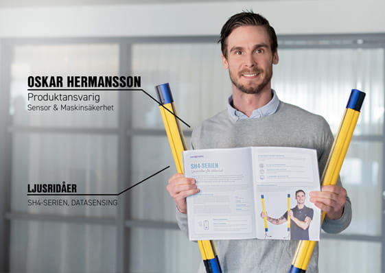 Oskar Hermansson, Produktansvarig, Sensor & Maskinsäkerhet