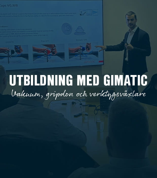 Utbildning med Gimatic inom vakuum och gripteknik