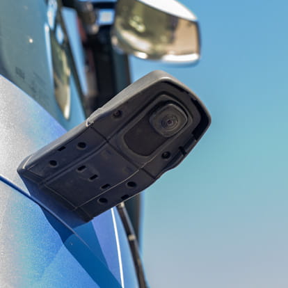 Corner eye på lastbil 