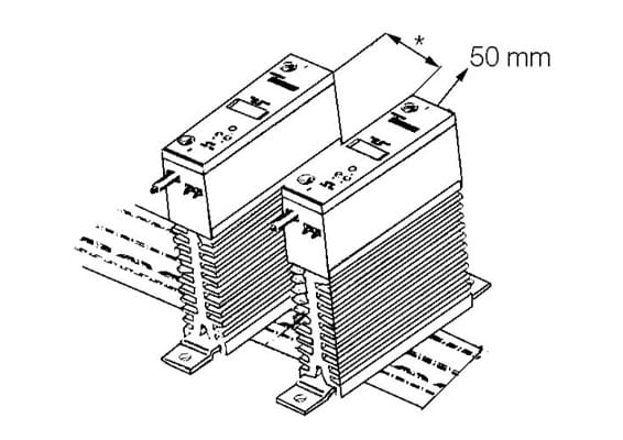 Avstånd mellan reläer