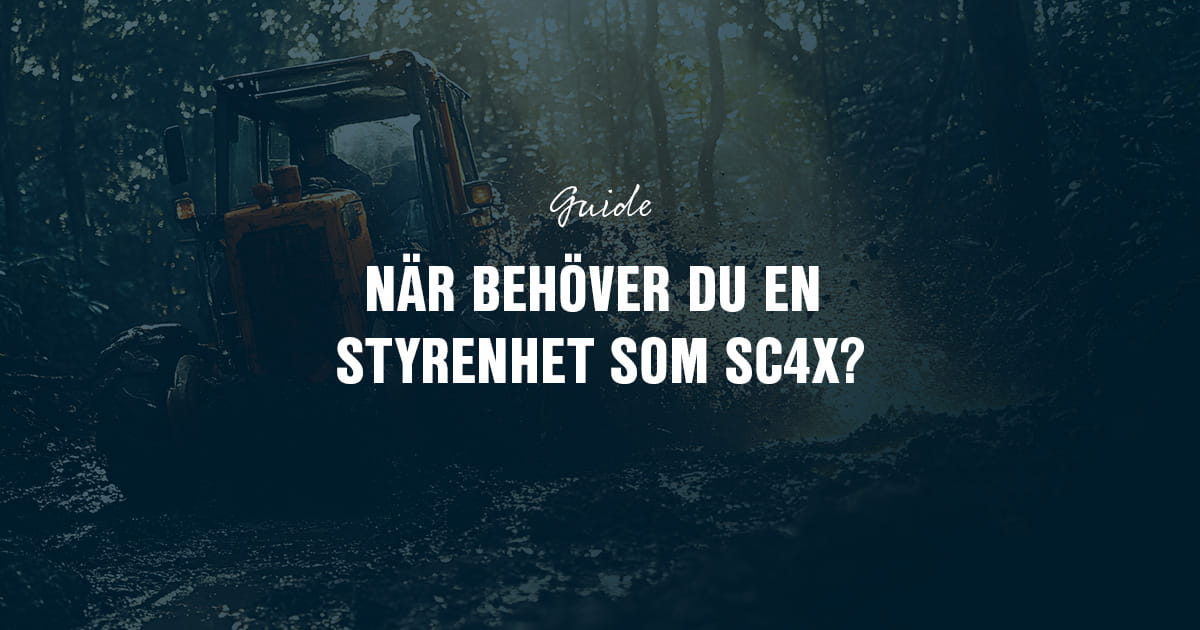 När behöver du en styrenhet som SC4X?