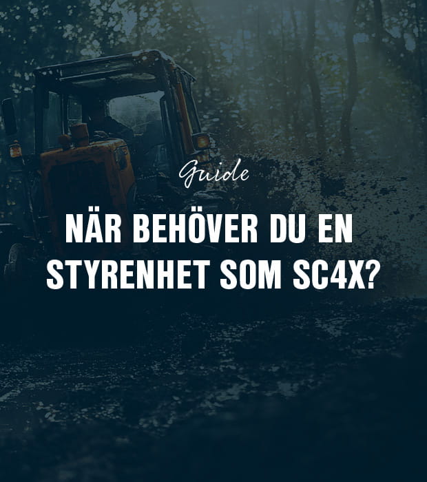 När behöver du en styrenhet som SC4X?