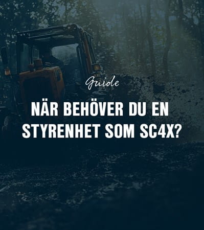 När behöver du en styrenhet som SC4X?
