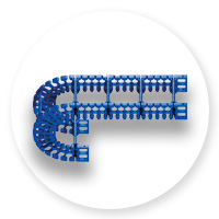 Kabelkedja för livsmedelsindustrin TH3