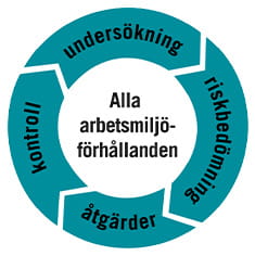 SAM hjulet visar hur arbetet är systematiskt