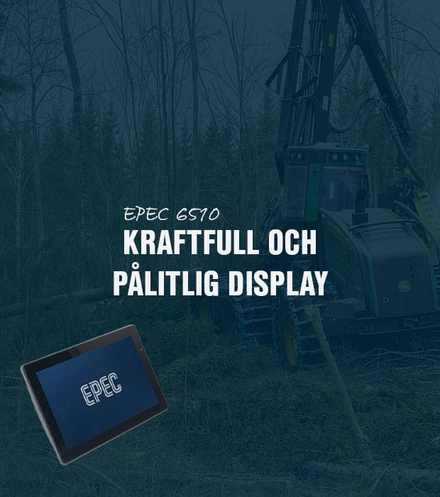 EPEC 6510 kraftfull display för robusta maskinapplikationer