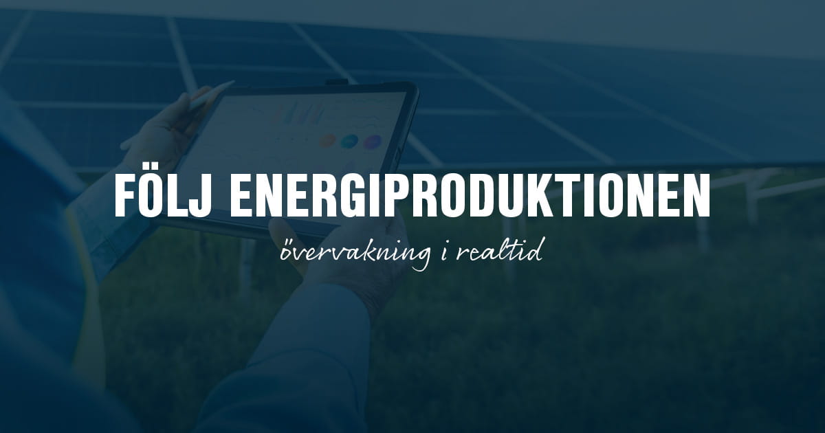 POC övervakning  av solcellspaneler OG