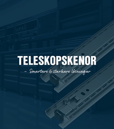 Teleskopskenor från industrilås