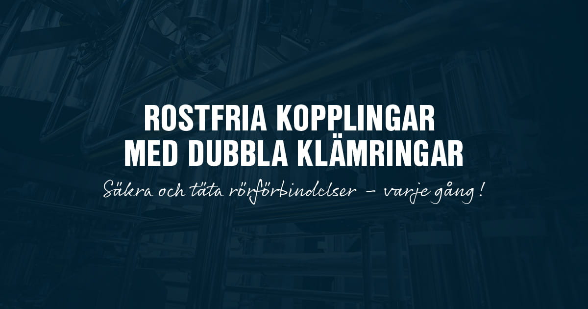 u2-Lok – rostfria dubbelklämringskopplingar för säker drift