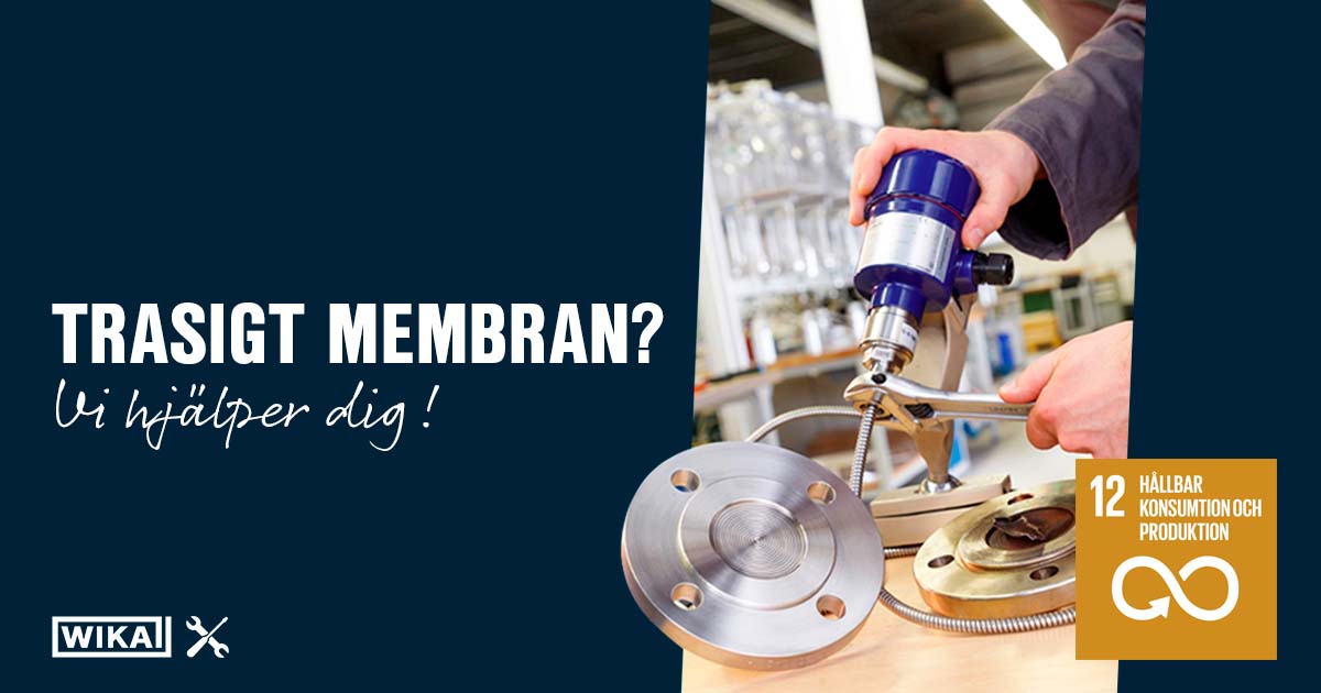 WIKA byte reparation optimering av membran