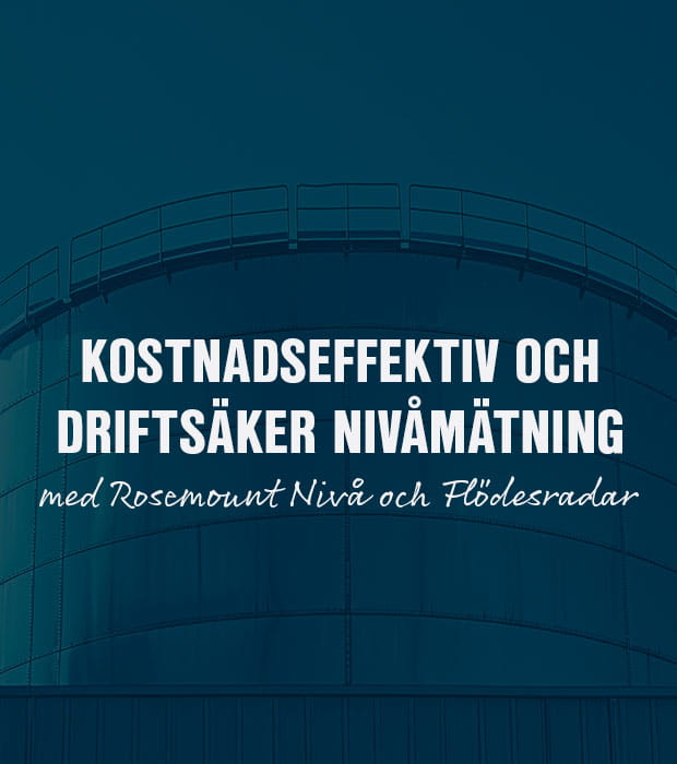 Kostnadseffektiv och driftsäker nivåmätning