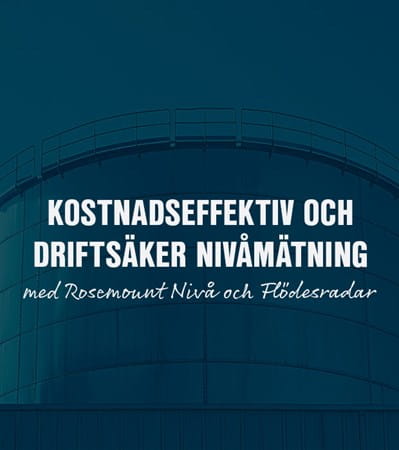 Kostnadseffektiv och driftsäker nivåmätning
