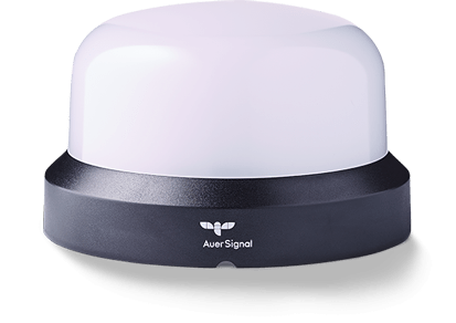 Mjölk-vit lins från Auer Signal