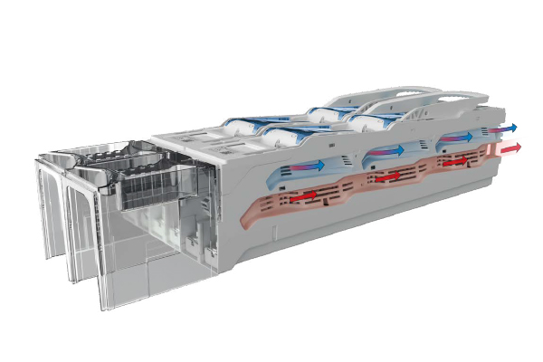 Quadron kylning ventilation