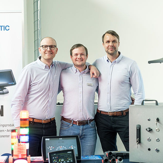 Magnus, William och Johan från Maskin var med på Inspodagmässan