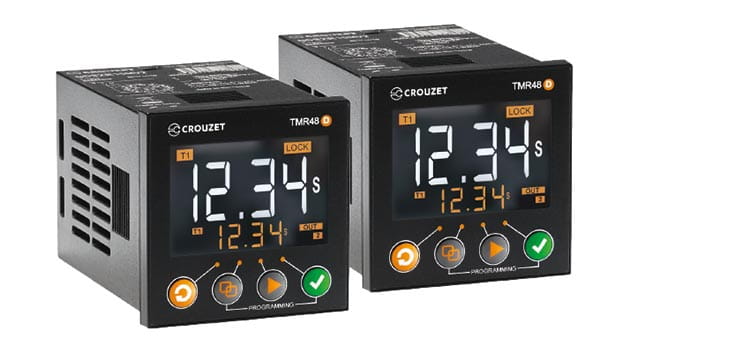 Digitala tidreläer från Crouzet Control. Serie Syr-Line.