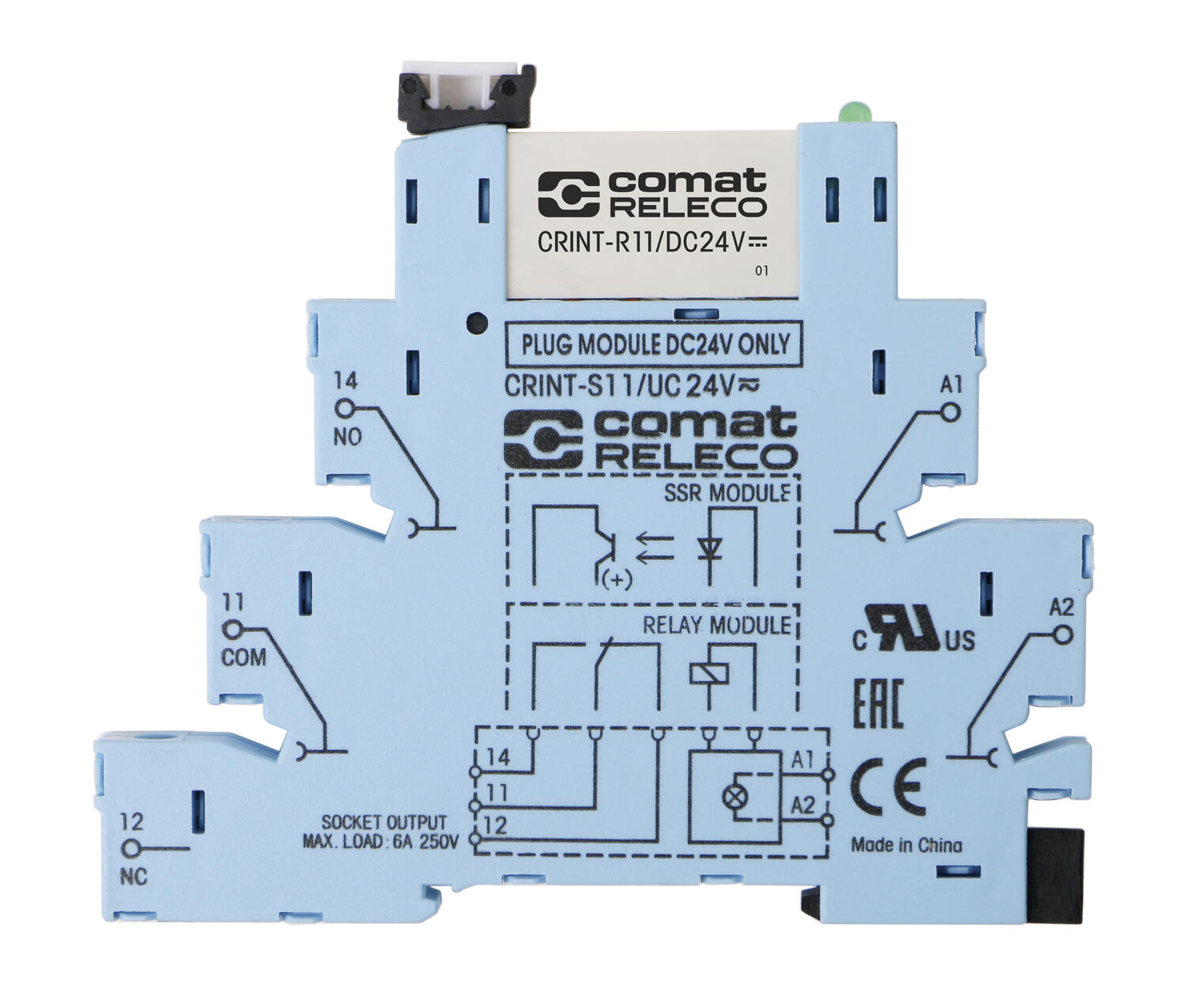 CRINT-C11x relä och sockel skruv