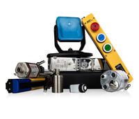 Gruppbild på produkter ur Sensor & maskinsäkerhets sortiment.