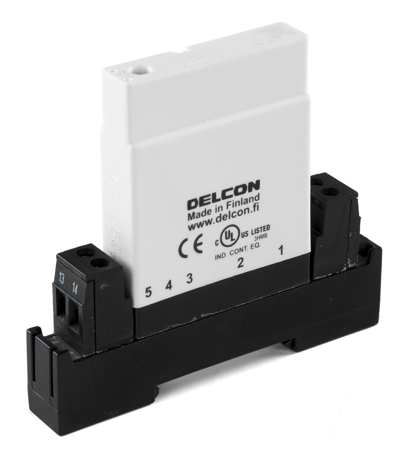 Ingångsrelä DC, med sockel