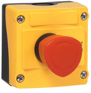 Produktbild nödstoppskapsling med vridåterställning (ISO13850)